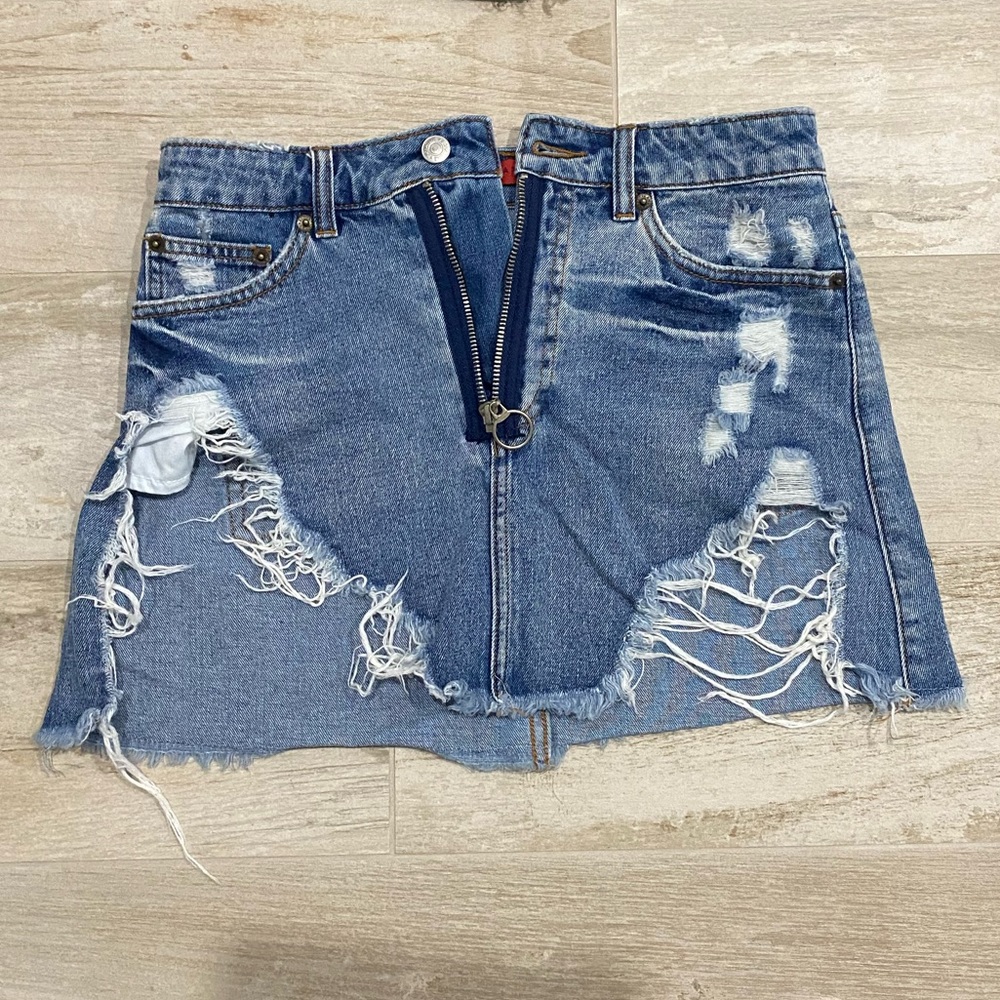 Denim Mini Skirt